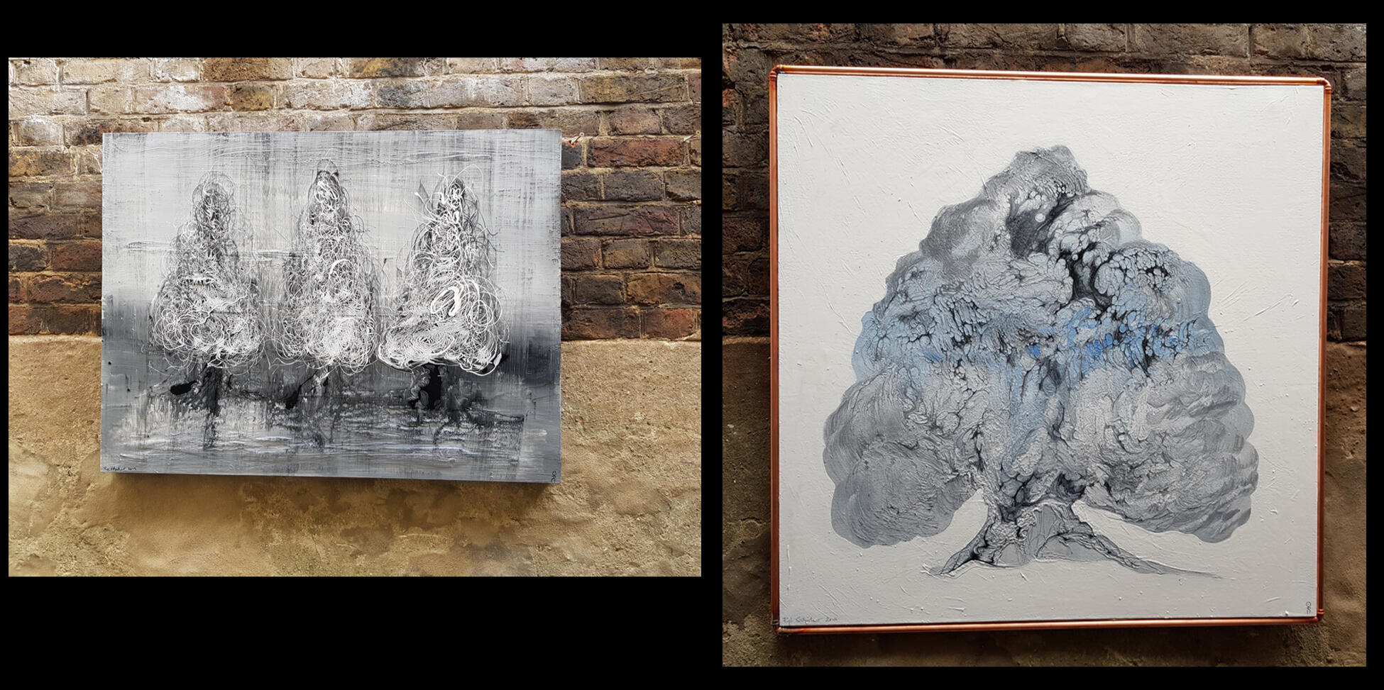 three trees 7o cms x1oocms and braintree 1oo cms x 1oo cms