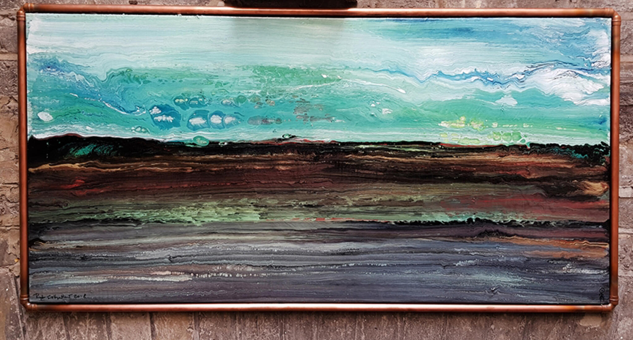 landscape severn 1oo cms x 5o cms